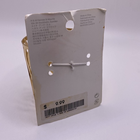 🎁 3 for $15. NWT!! H&M Yellow gold cuff bracelet - Picture 3 of 5